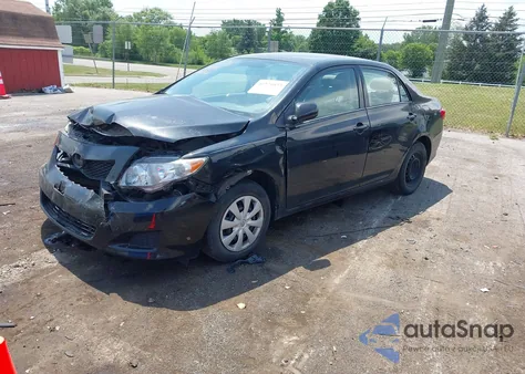 2009 Toyota Corolla Le z USA, uszkodzony, nr VIN 2T1BU40E39C080252
